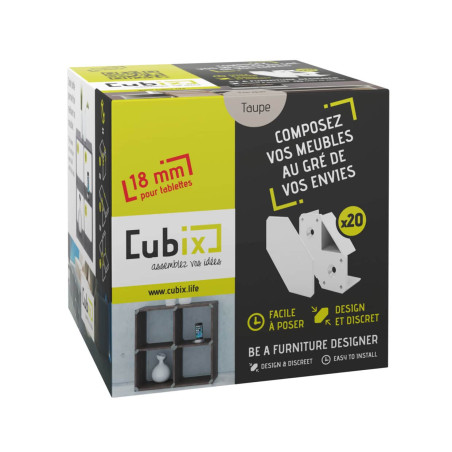 Cubix taupe 18mm