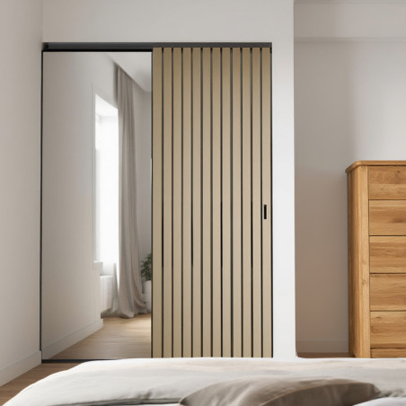 Porte de placard de dressing relooker avec des tasseaux