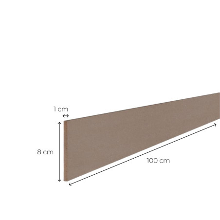 Dimensions moulure plate