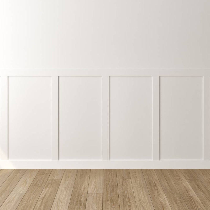 Soubassement avec tasseau moulure