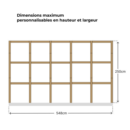 Dimensions de recouvrement décor Vienne