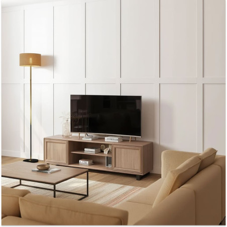 Mur de salon avec moulure