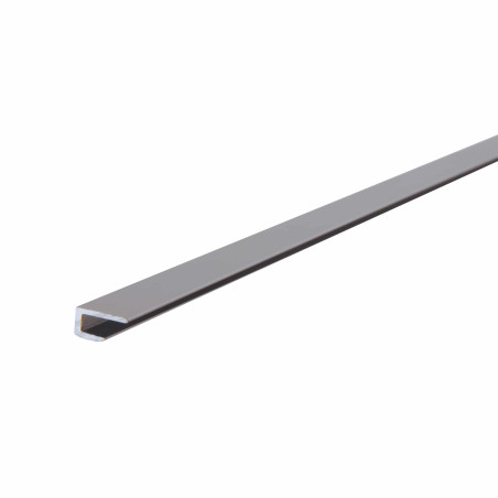 Lot de 12 profils de finition gris alu