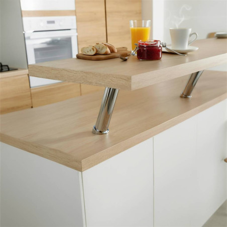 Supports snack Lux inox brossé