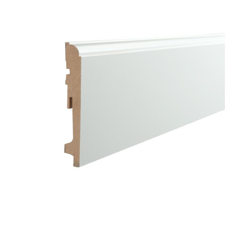 Plinthe Classique moulurée blanche 12 cm x 240 cm