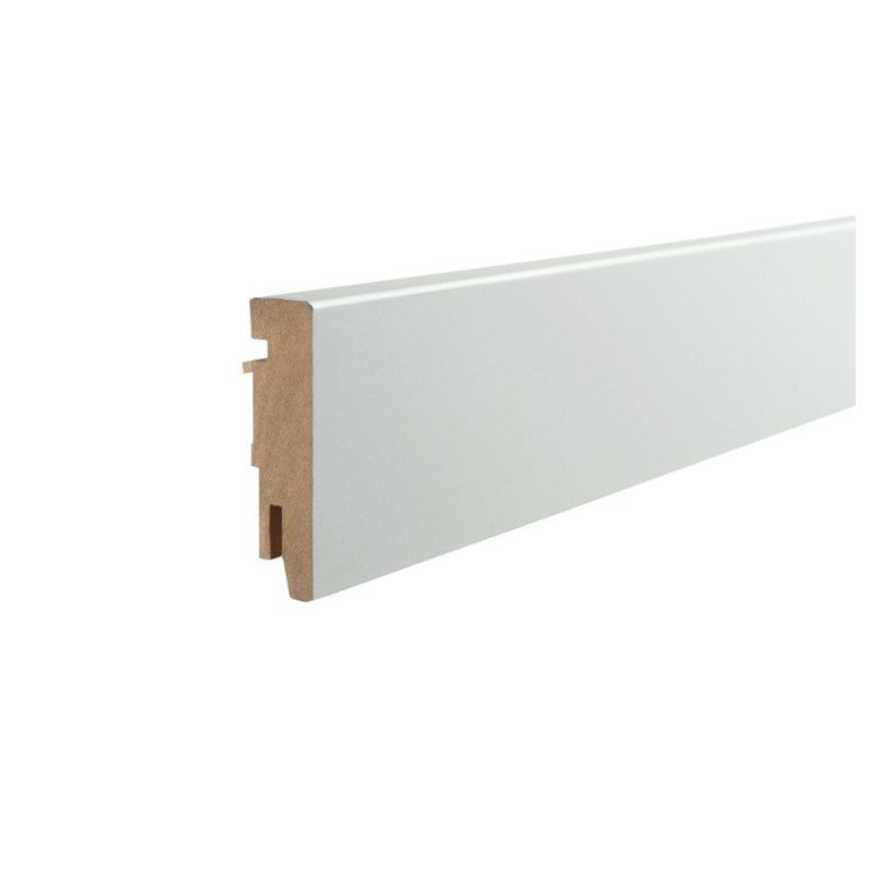 Plinthe droite blanche 7.5 cm x 240 cm