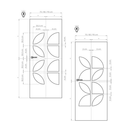 Kit CréaPorte FlowDéco pour porte intérieure