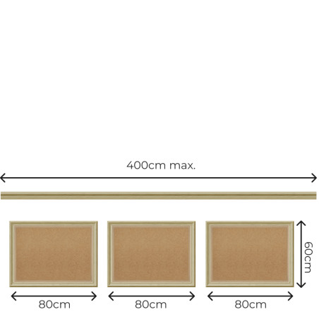 Kit de soubassement 265 à 400cm - Décor Bordeaux Exclusive