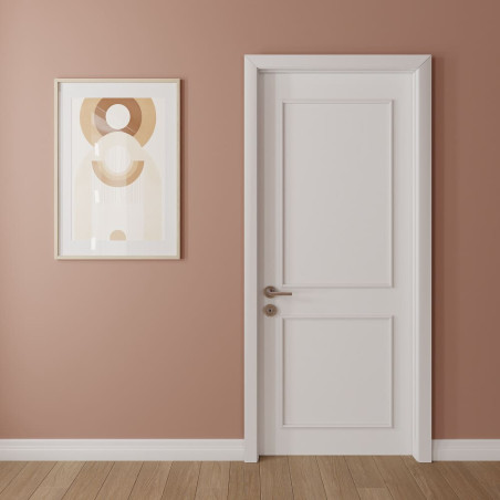 Installation du kit moulure fine Paris Haussmann pour porte intérieur