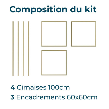 Composition du kit Florence moulure fine