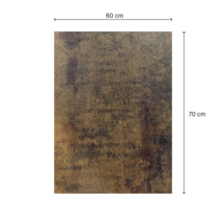 fond de hotte rouille dimensions 60x70