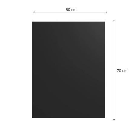 Fond de hotte noir brillant dimensions 90x70