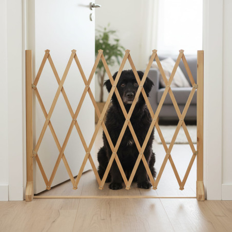 Barrière sur pied stopflex dans encadrement de porte
