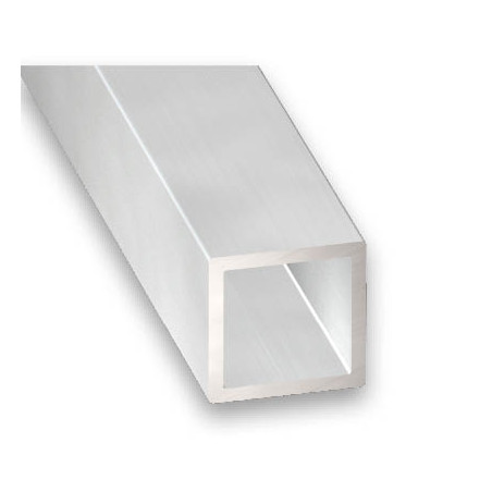 Tube carré alu brut 25x25x1,5mm 1m