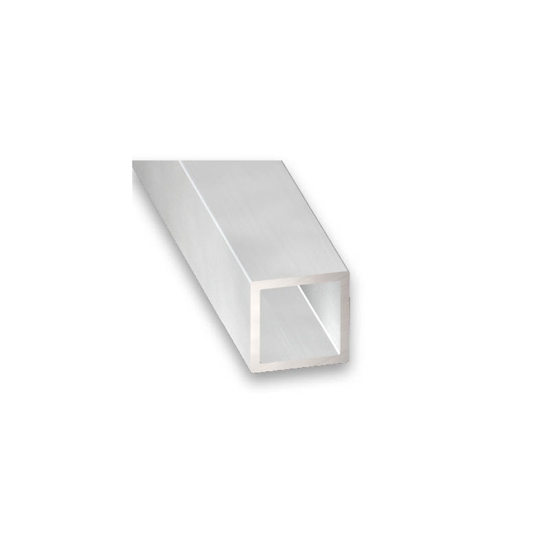 Tube carré alu brut 25x25x1,5mm 1m
