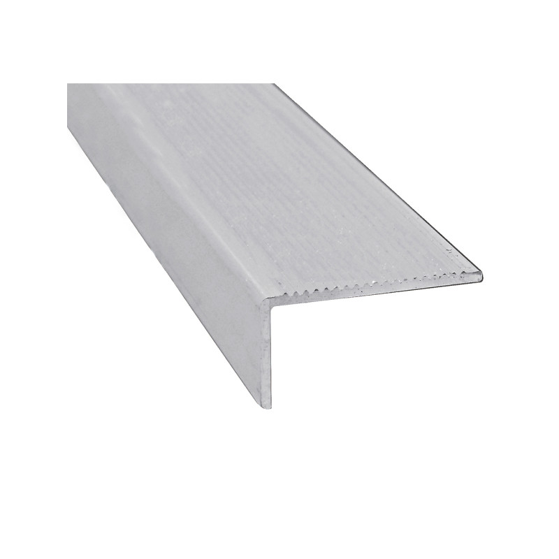 Nez de marche alu brut 45x23mm 1m