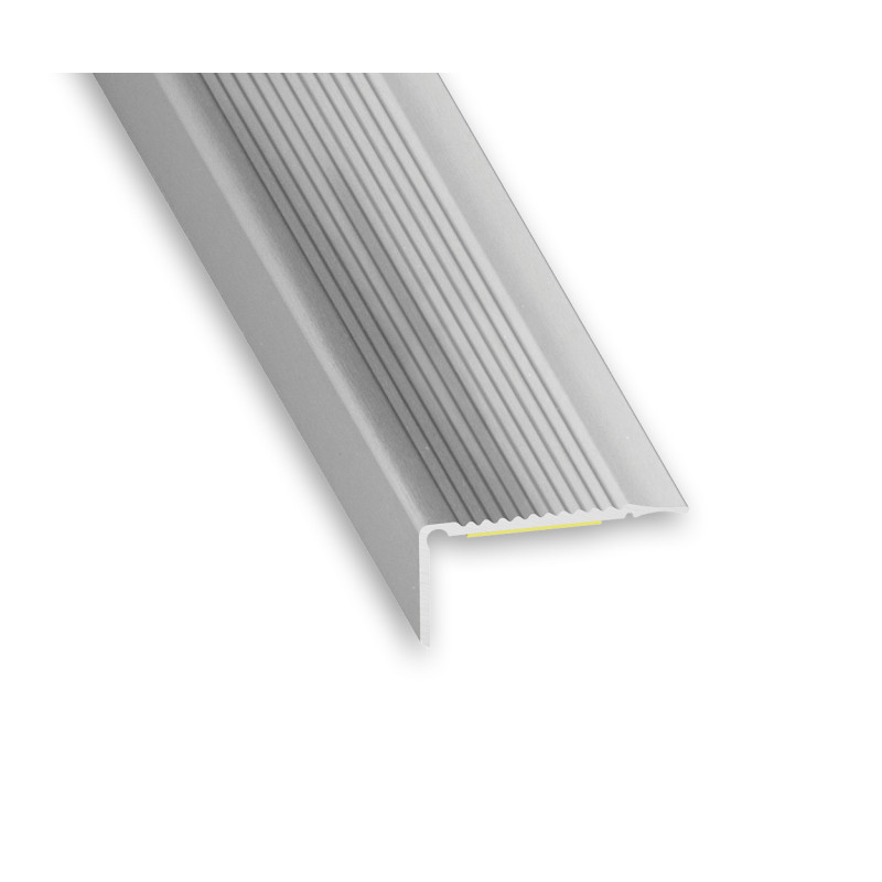 Nez de Marche Adhésif Alu Incolore 45x23mm x1m