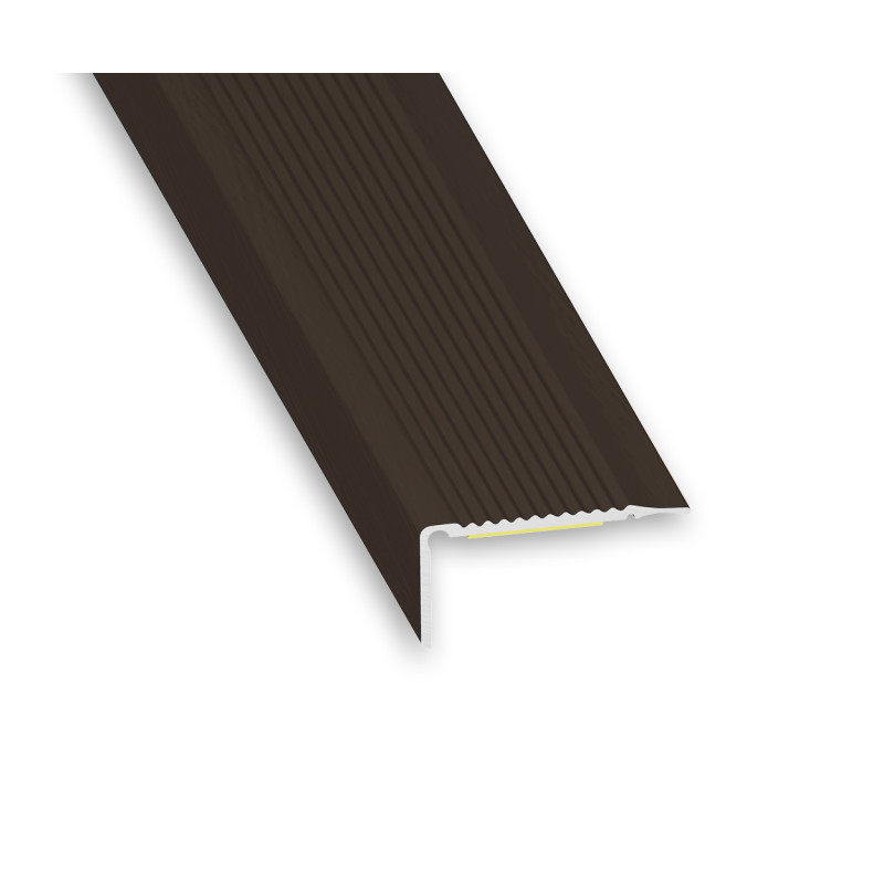 Nez de Marche Adhésif Alu Bronze 45x23mm x1m
