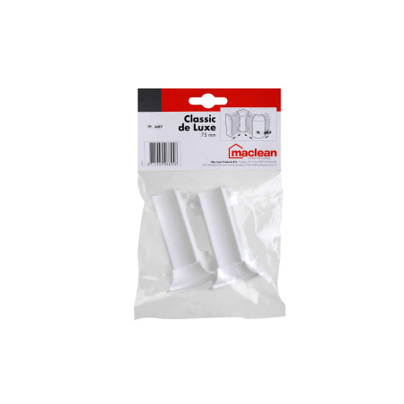 Angle rentrant plinthe moulurée blanche 7,5 cm
