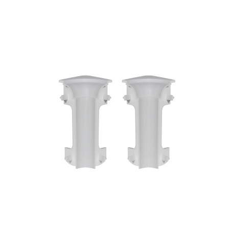Angle rentrant plinthe moulurée blanche 7,5 cm