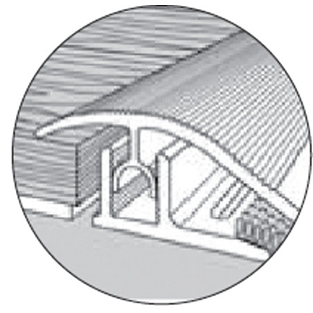 Rattrapage niveau alu inco. 47mm 0,93m