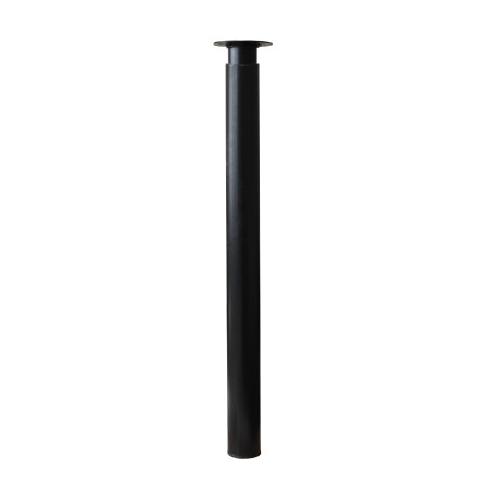 Pied Zoom rond réglable acier noir Ø50-60 mm H700-1100 mm