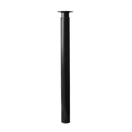 Pied Zoom rond réglable acier noir Ø50-60 mm H700-1100 mm