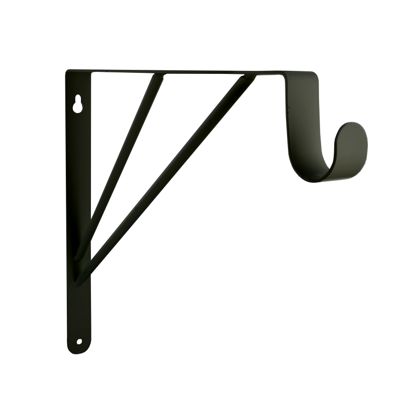 Console de penderie filaire acier noir 260x300 mm