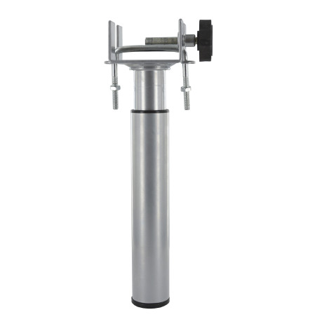 Pied de sommier réglable acier gris alu H240 mm