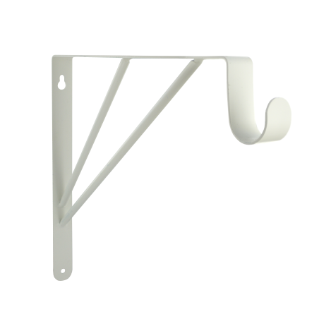 Console de penderie filaire acier blanc 260x300 mm