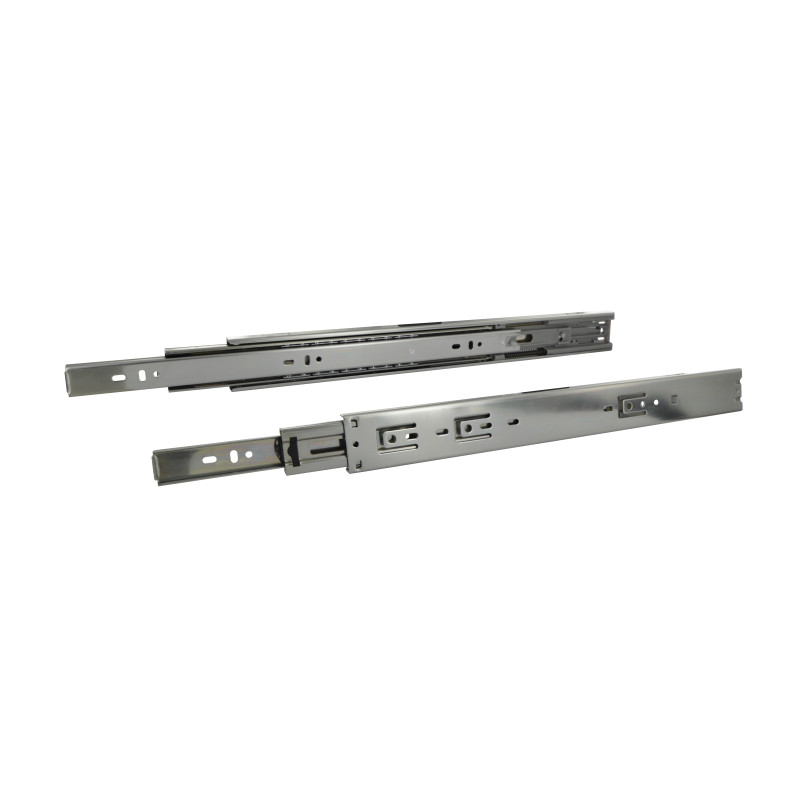 Lot de 2 coulisses à billes amorties sortie totale L550 mm