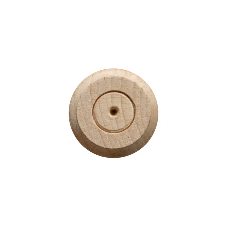 Pied de meuble cannelé hêtre brut Ø48 mm H230 mm