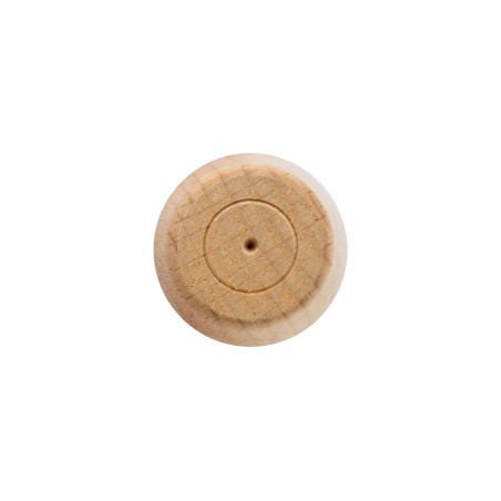 Pied de meuble fuseau hêtre brut Ø50 mm H150 mm