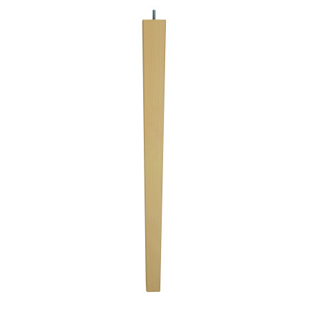 Pied de meuble trapèze hêtre brut 60x60 mm H710 mm