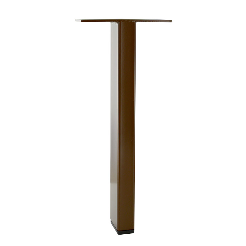 Pied de sommier acier brun 40x20 mm H240 mm