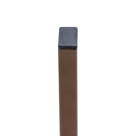 Pied de sommier acier brun 40x20 mm H240 mm