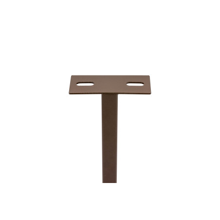 Pied de sommier acier brun 40x20 mm H240 mm