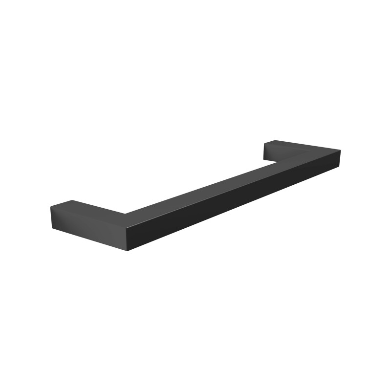 Poignée rectangle inox noir L202 mm entraxe 192 mm
