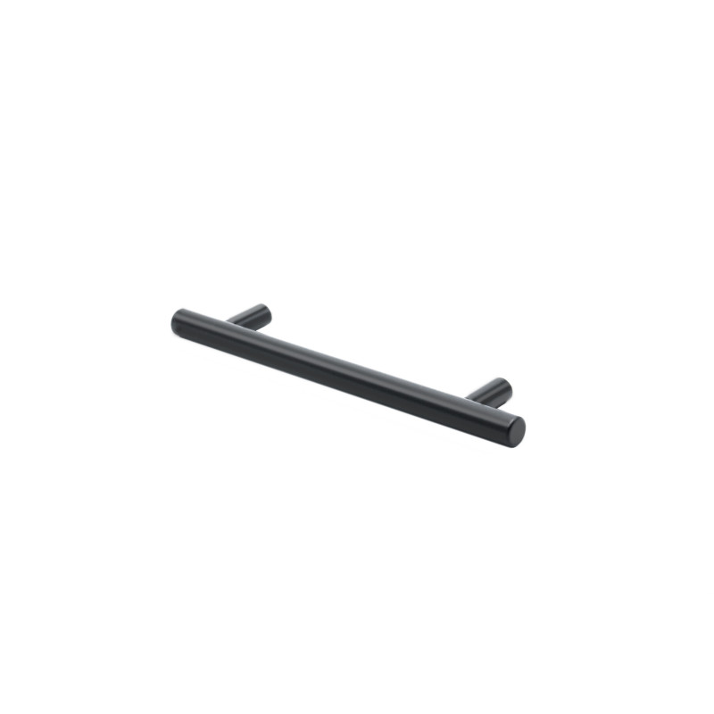 Poignée barre inox noir L178 mm entraxe 128 mm
