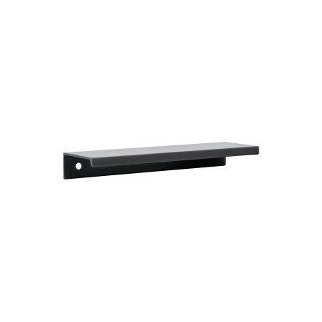 Poignée aluminium noir mat L116 mm entraxe 96 mm