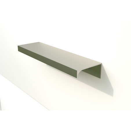 Poignée d'angle aluminium L60 mm entraxe 32 mm
