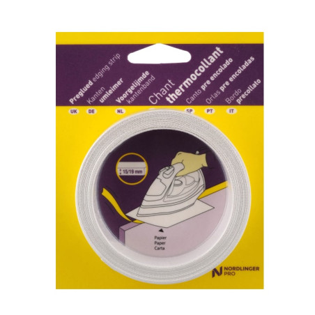Bande de chant pré-encollée acacia crème 23mm