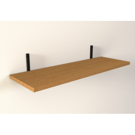 Lot de 2 équerres Air acier noir 192x160x12 mm