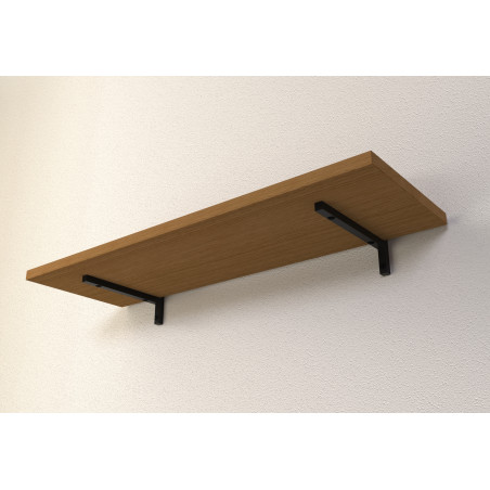 Lot de 2 équerres Air acier noir 192x160x12 mm