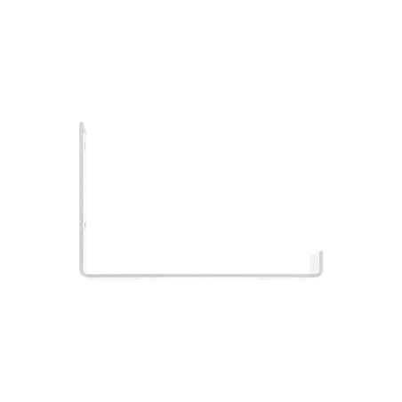 Console industrielle acier blanc mat 190x120 mm