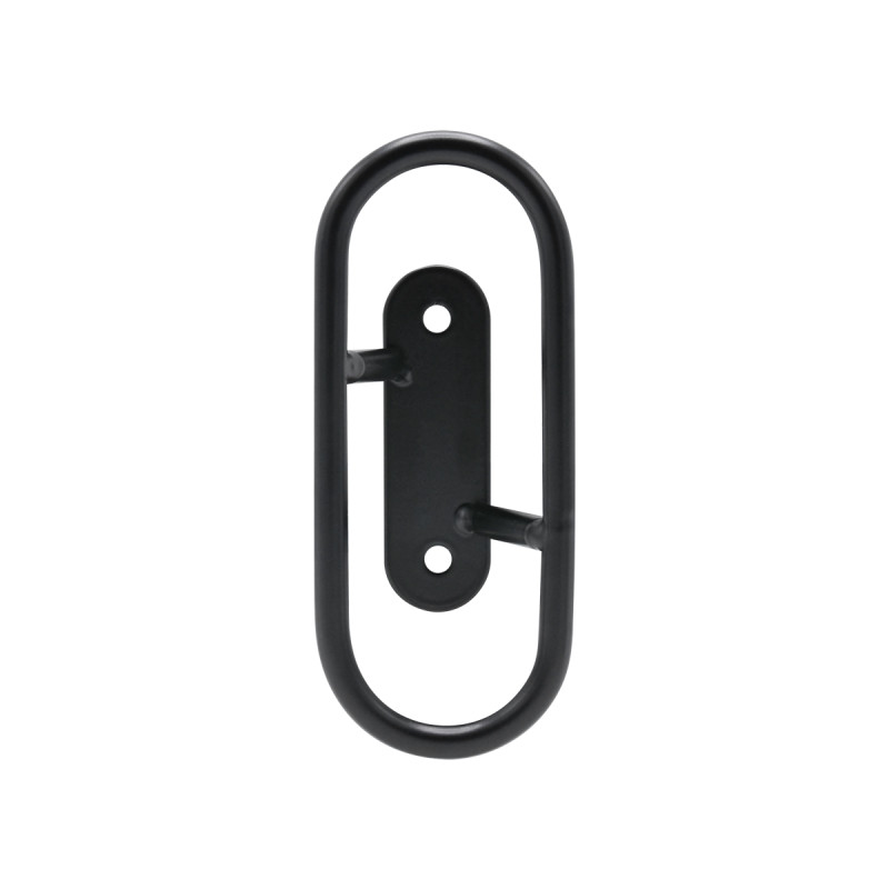 Patère filaire Loop acier noir 1 tête Ø6 mm
