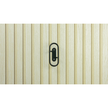 Patère filaire Loop acier noir 1 tête Ø6 mm