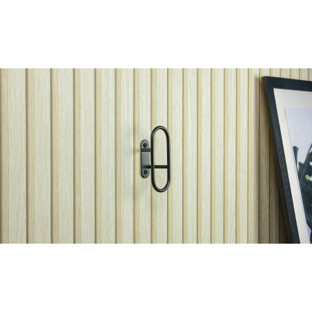 Patère filaire Loop acier noir 1 tête Ø6 mm