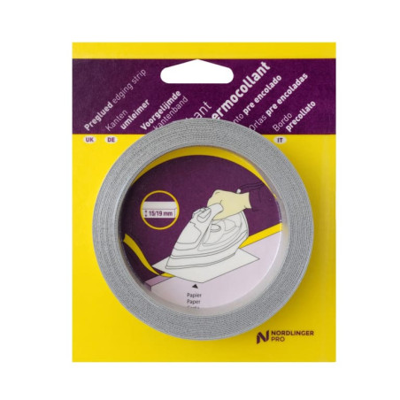 Bande de chant pré-encollée gris perle 23mm