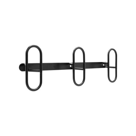 Patère filaire Loop acier noir 3 têtes L336 mm